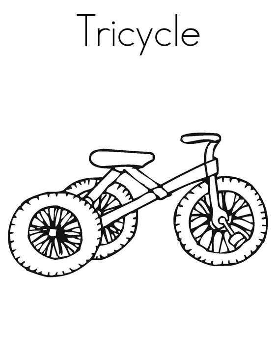 xe đạp tô màu
