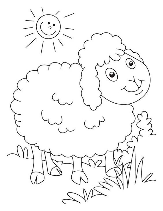 Bộ 25+ Tranh Tô Màu Con Cừu Siêu Đẹp Dành Tặng Bé Yêu