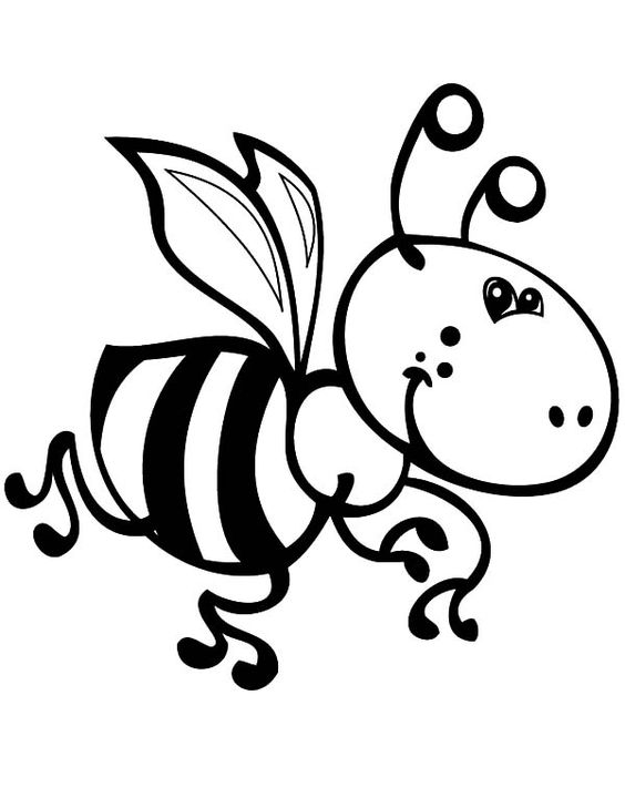tranh tô màu con ong