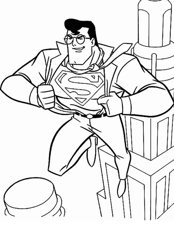 tranh tô màu sắc superman unique cao