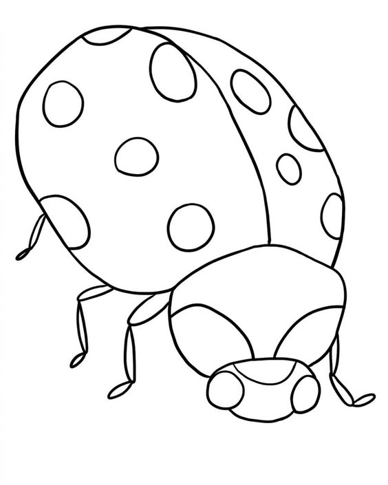 tranh tô màu con bọ rùa bé nào cũng thích