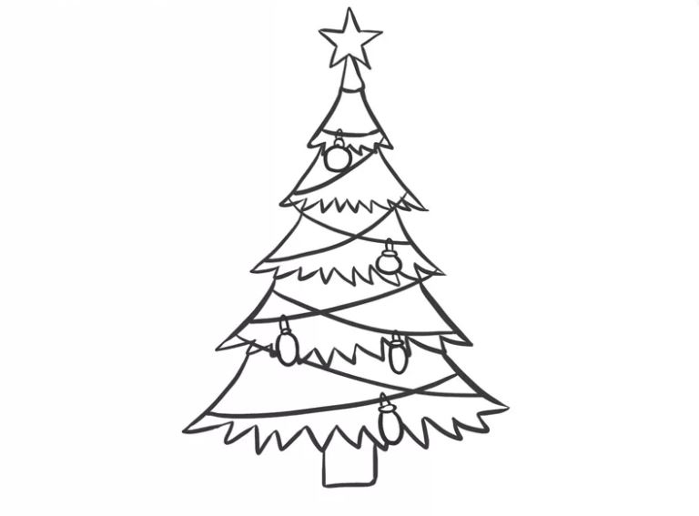 17 Cách vẽ cây thông Noel đơn giản và đẹp nhất cho bé