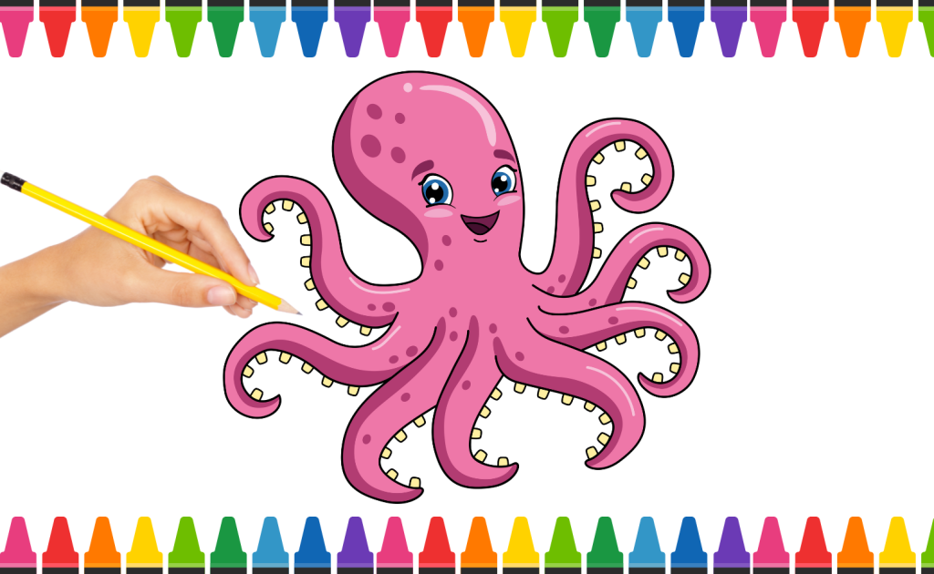 cách vẽ con bạch tuộc