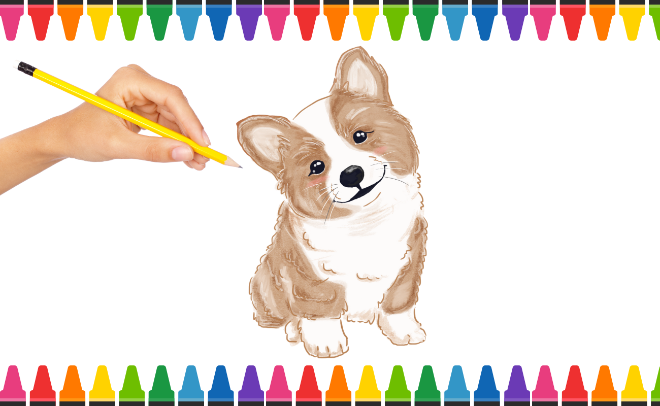 cách vẽ con chó đơn giản