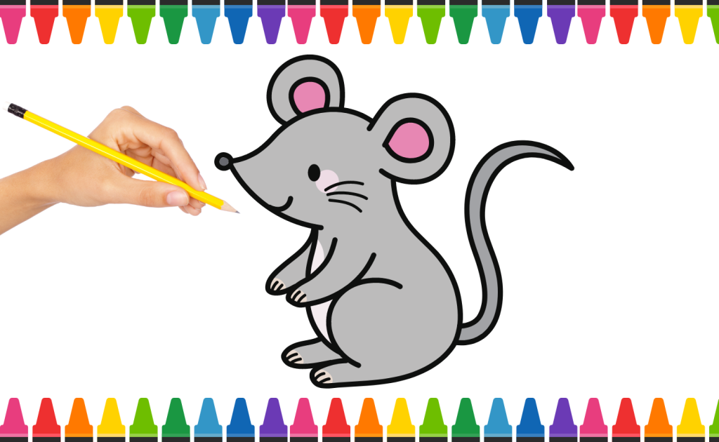 cách vẽ con chuột
