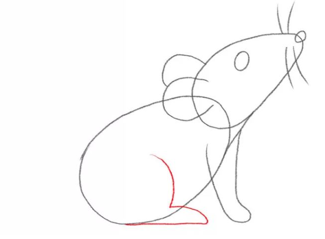 cách vẽ con chuột bước 6