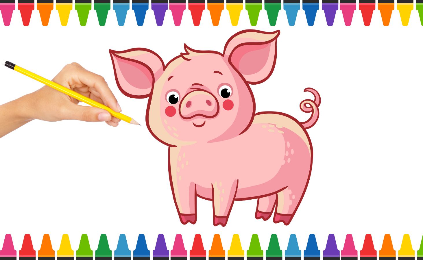 Hướng dẫn cách vẽ CON HEO lợn  How to draw a PigTHƯVẼ  YouTube