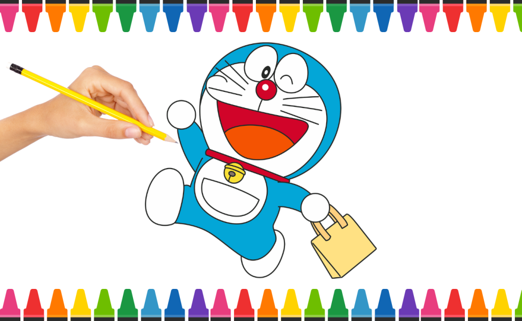 cách vẽ doraemon