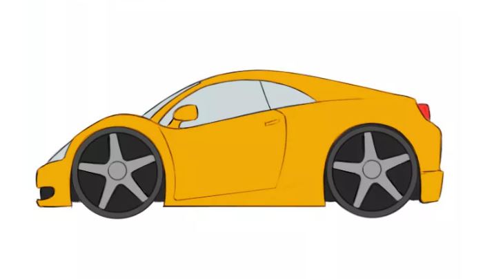 cách vẽ xe ô tô đơn giản nhất bước 9