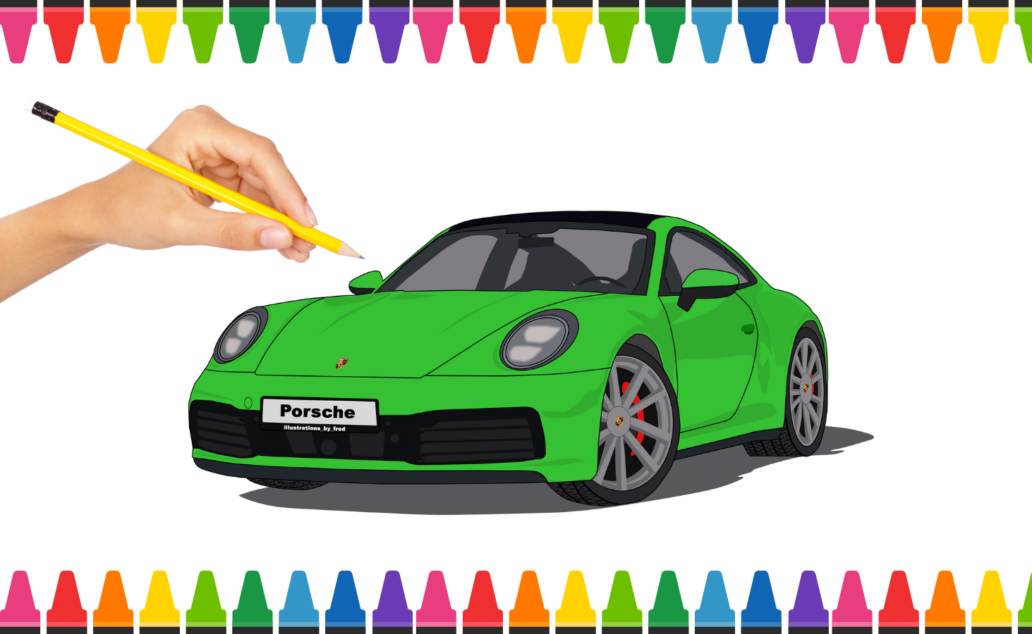 cách vẽ xe ô tô đơn giản nhất cho trẻ mầm non