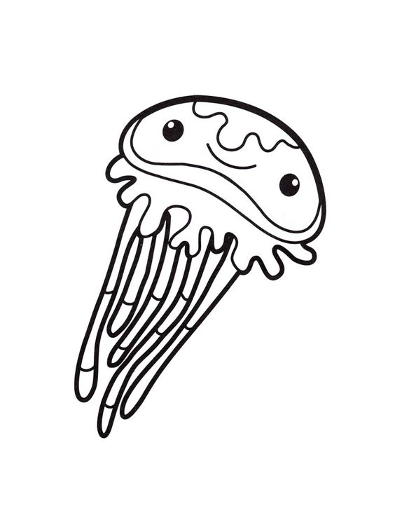 tuyển tập tranh tô màu hình con sứa